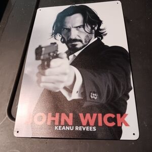 John Wick Metal Sign